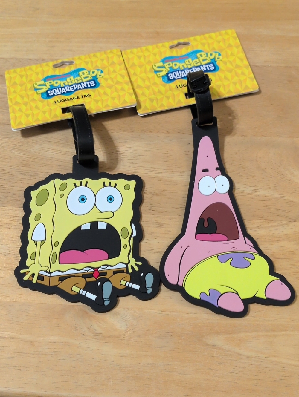 Hilarious SpongeBob And Patrick Luggage Tags
